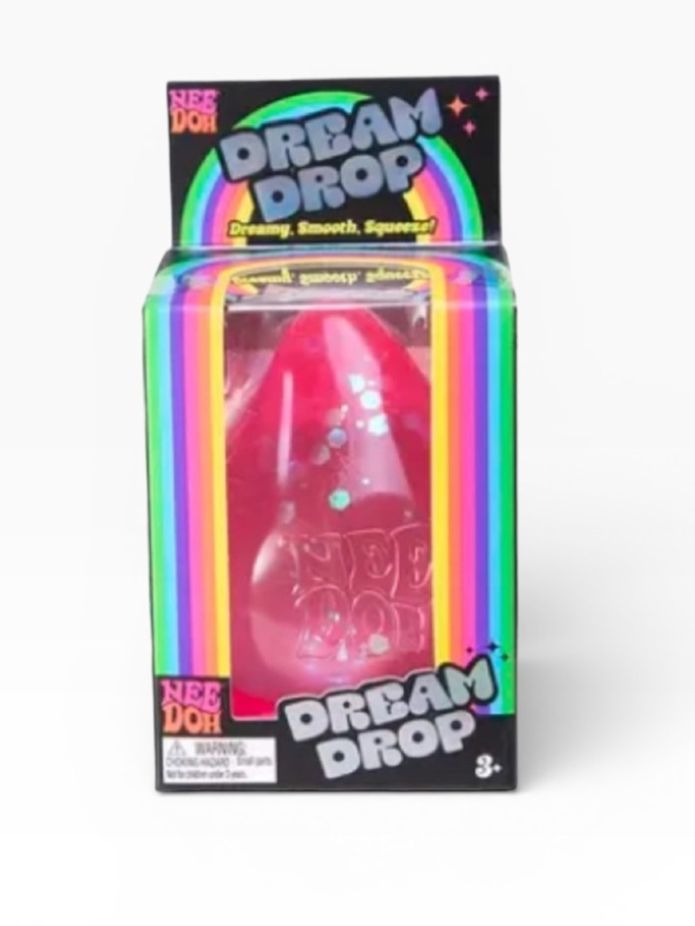 NeeDoh Dream Drop Viral Squish Stress Toy in Pink - NIB